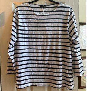 NWT Marinière striped white and navy shirt